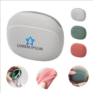 Portable Soft Silicone Earphone Bag Phone Charger Box